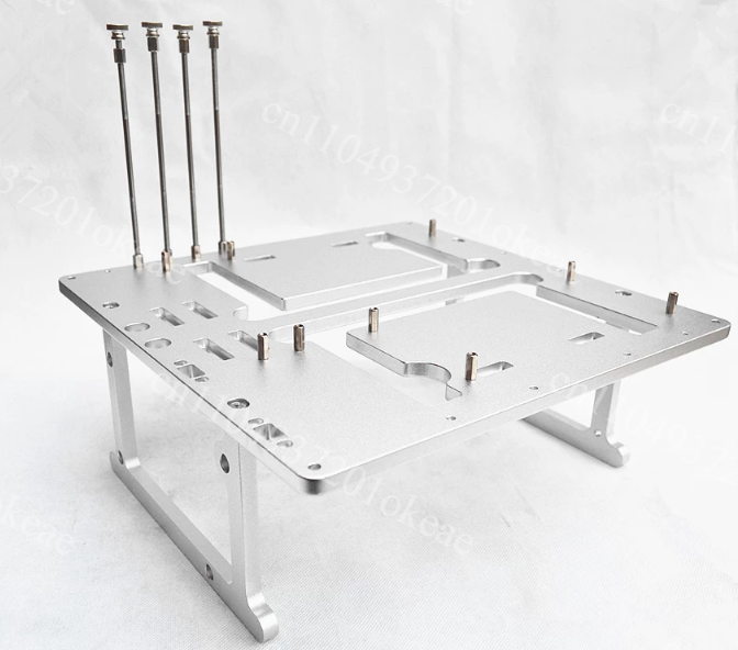 هيكل كمبيوتر JXK-K2 مفتوح الإط - مراجعة Aluminum Open Frame Test Bench Water Cooling وسعره