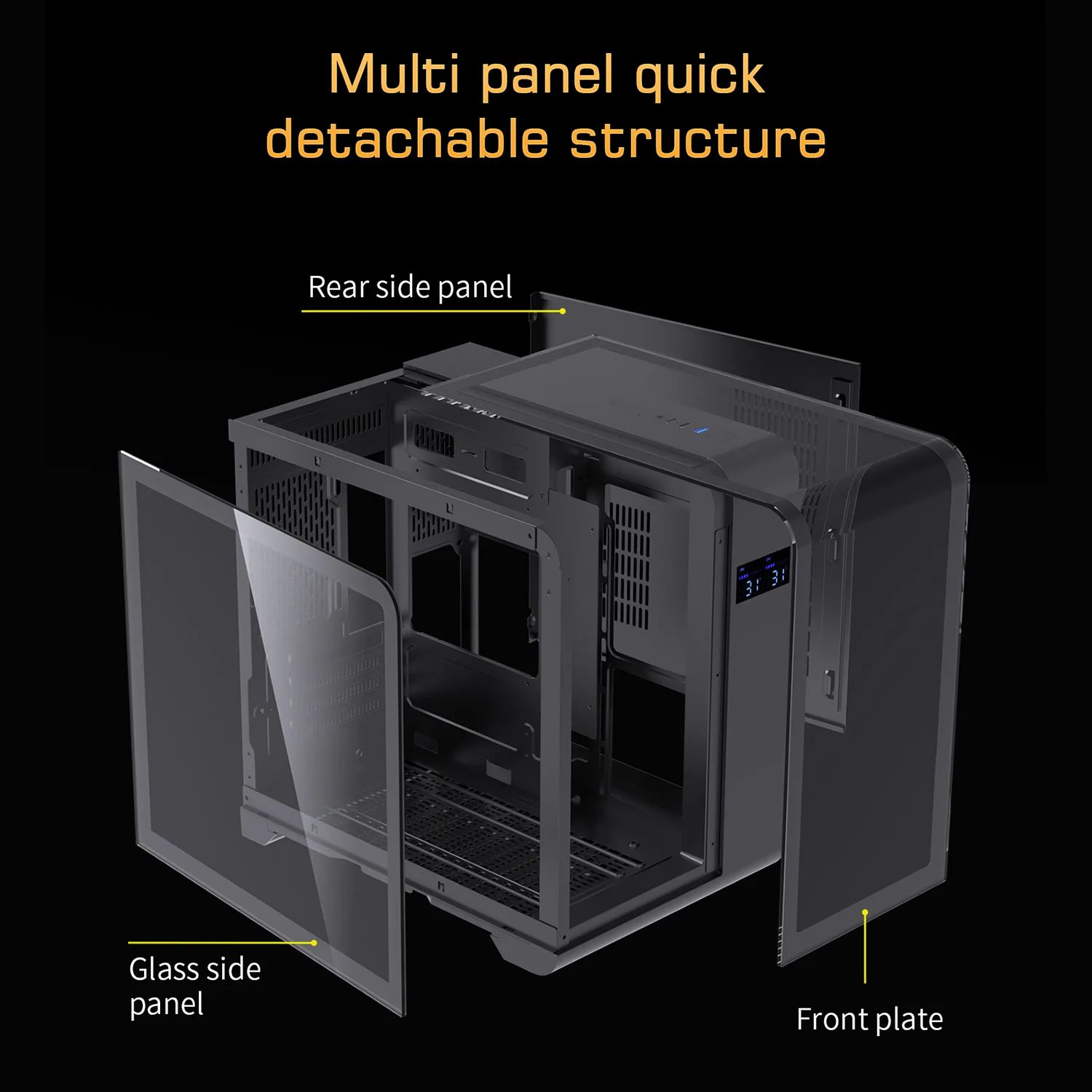 علبة كمبيوتر ATX مع لوحة جانبي - مراجعة Atx Case وسعره